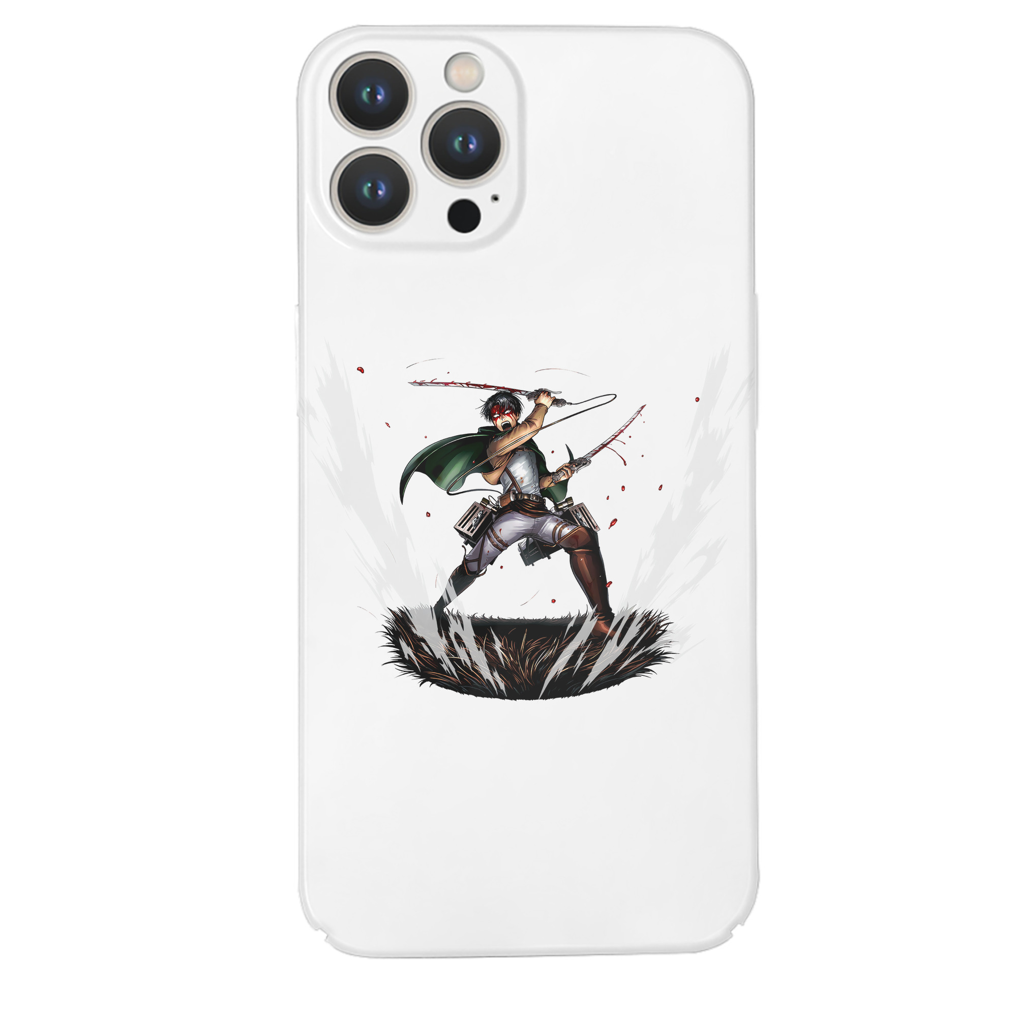 （画像用） 進撃の巨人 リヴァイ·アッカーマン Attack on Titan Levi Ackerman 【iPhone 14シリーズ対応】ハードケース